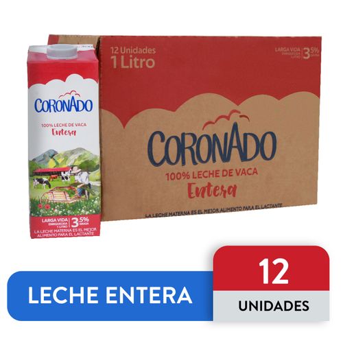 Leche Coronado Uht  Entera Caja - 12000ml