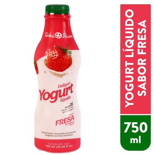 Yogurt líquido Dos Pinos fresa - 750 ml
