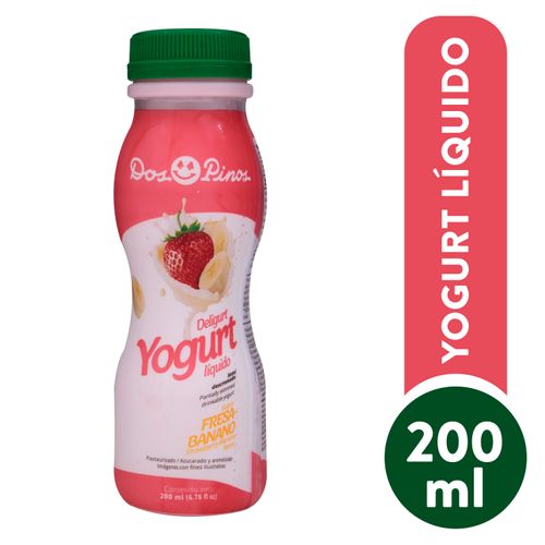 Yogurt Dos Pinos fresa banano - 200 ml