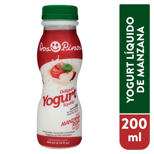 Yogurt líquido Dos Pinos manzana - 200 ml