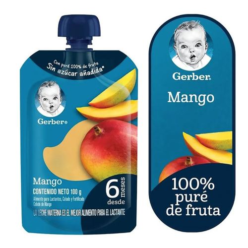 Colado Gerber Natural Sabor Mango - 100 g