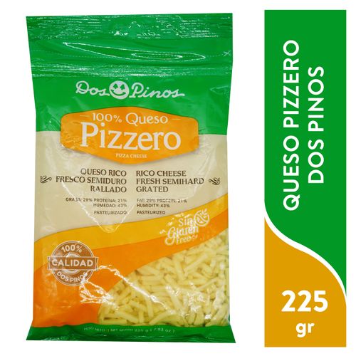 Queso Dos Pinos Pizzero Rallado - 225 gr