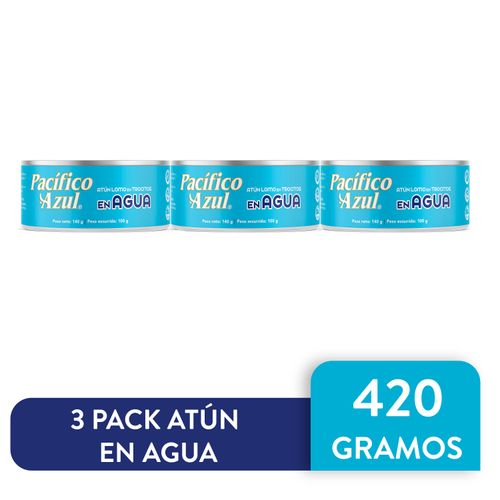 Atún Pacifico Azul  en agua 3 pack - 420 g