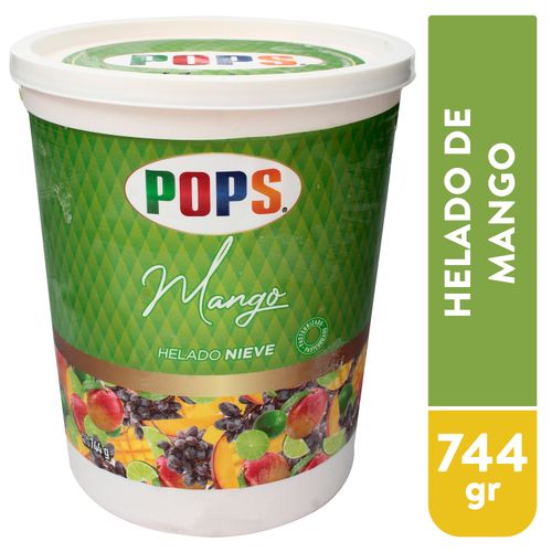 Helado Pops nieve con sabor a mango - 744 g