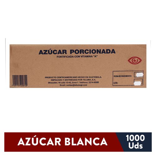 Azúcar Teluma Blanca 1000 Sobre -  7g