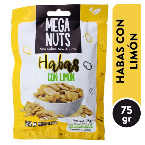 Habas Mega Nuts Con Limón - 75 g