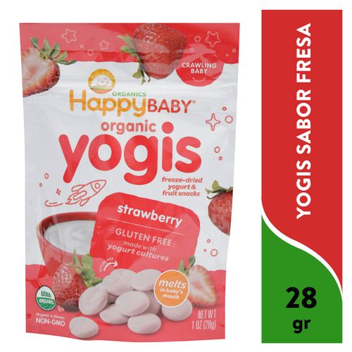 Happy Yogis Fresa Yogurt 35gr