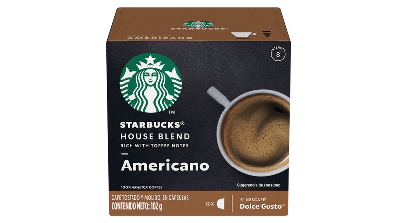 Starbucks Café con leche + taza de regalo ápsulas compatibles con Dolce  Gusto Pack 2 estuches 12 c