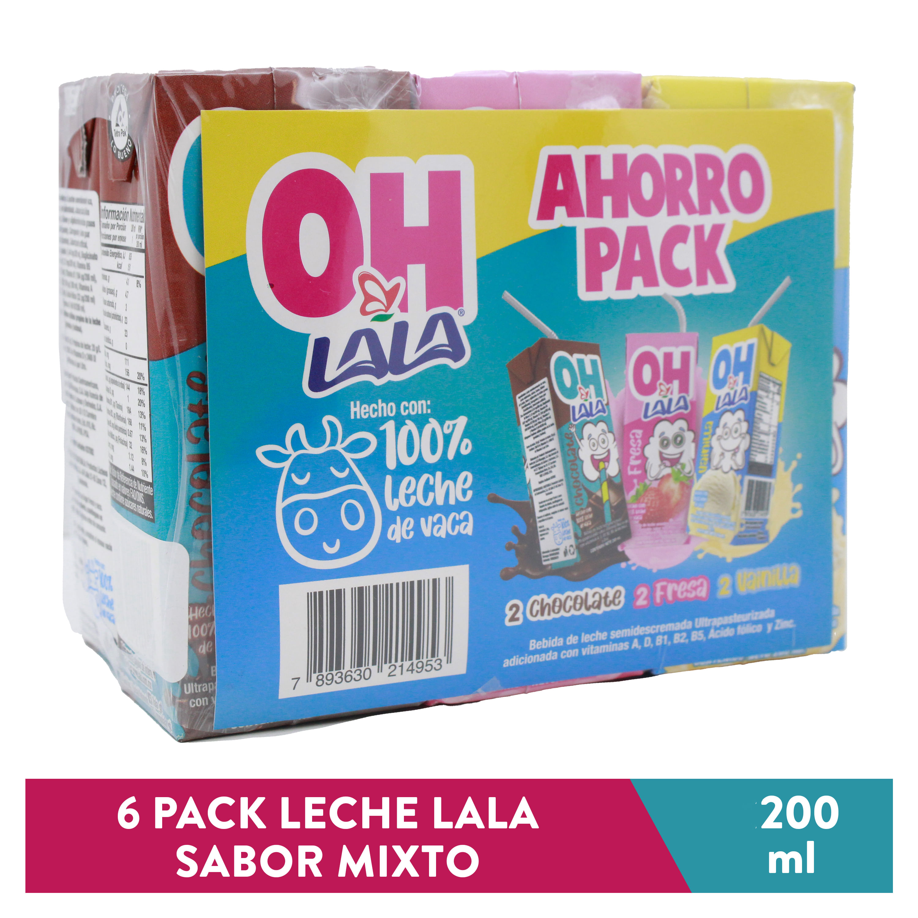 Comprar 6 Pack Leche Oh Lala Mixto - 1200ml