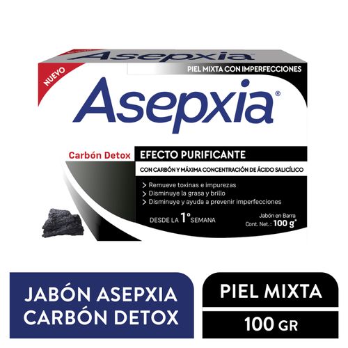 Jabón Asepxia Carbon - 100g