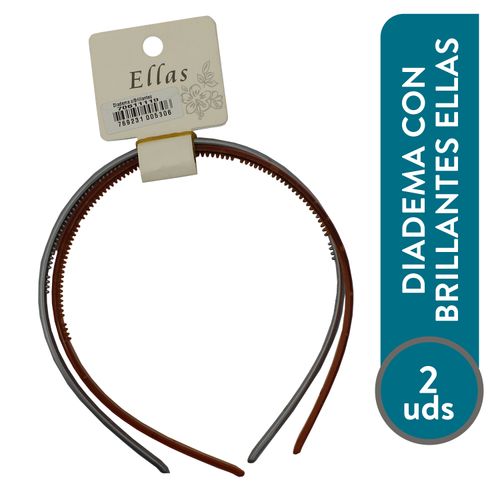 Diadema Sandrita Con Brillantes 2 Und