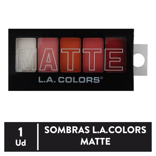 Sombra L A Colors Matte 5 Color Rosado