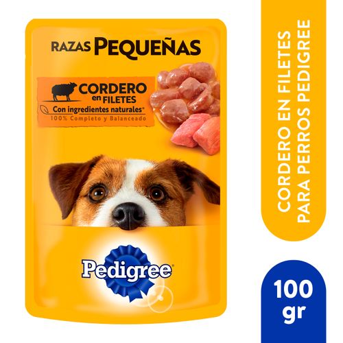 Alimento húmedo Pedigree para perros de raza pequeña sabor cordero - 100 g