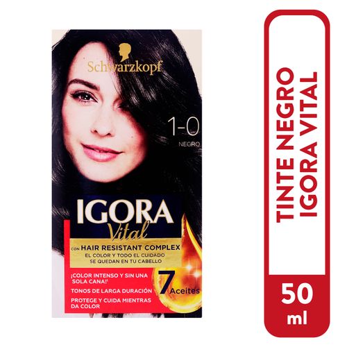 Tinte Igora Vital Negro 1 0 50Ml