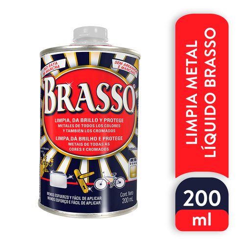 Brasso Líquido Limpia metales 200ml