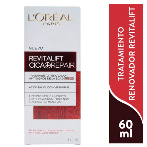 Tratamiento Loreal Revitalift Cica + Repair -60ml