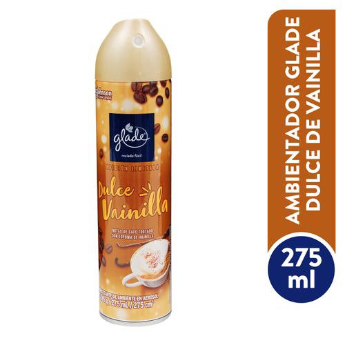 Aromatizante Glade en aerosol aroma dulce vainilla - 275 g