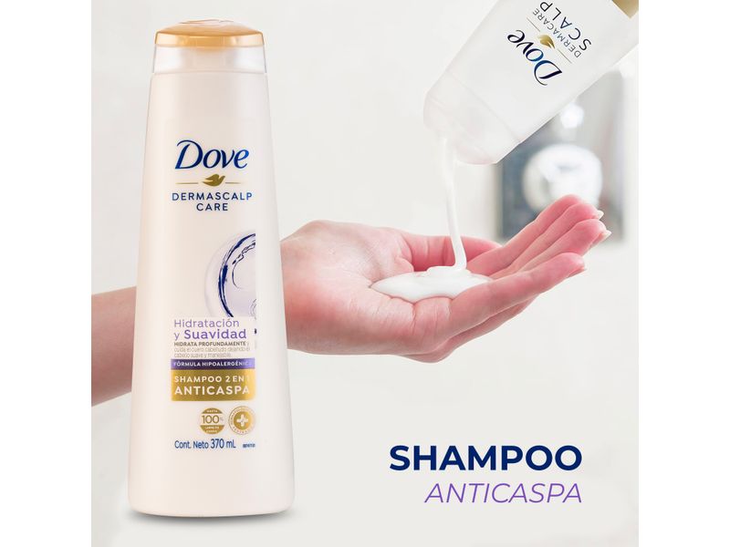 Comprar Shampoo Anticaspa Dove Hidratación Y Suavidad 2en1 370ml Walmart Guatemala 