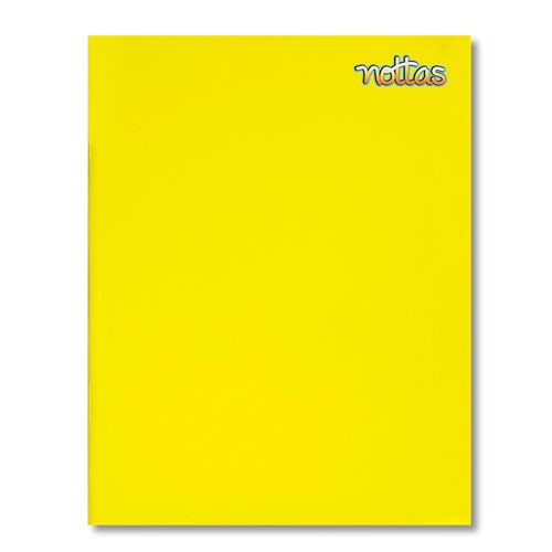 Cuaderno Nottas engrapado pasta flexible tamaño francés amarillo - 80 hojas