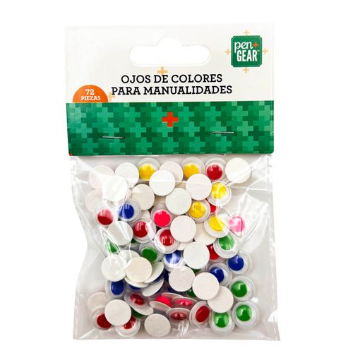Ojos Pen + Gear para manualidades colores surtidos - 72 Uds