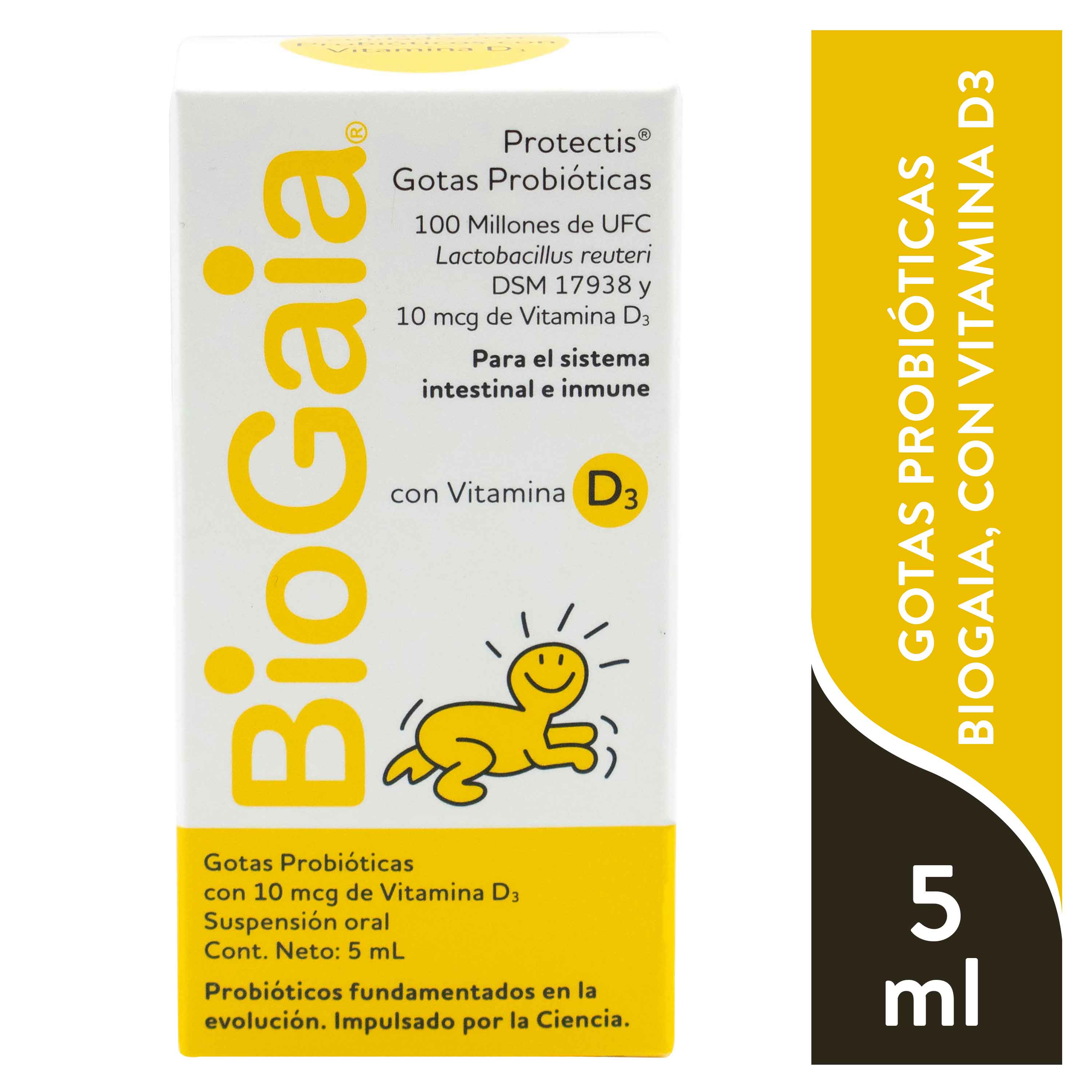 BioGaia gotas probióticas con vitamina D - Probioticar