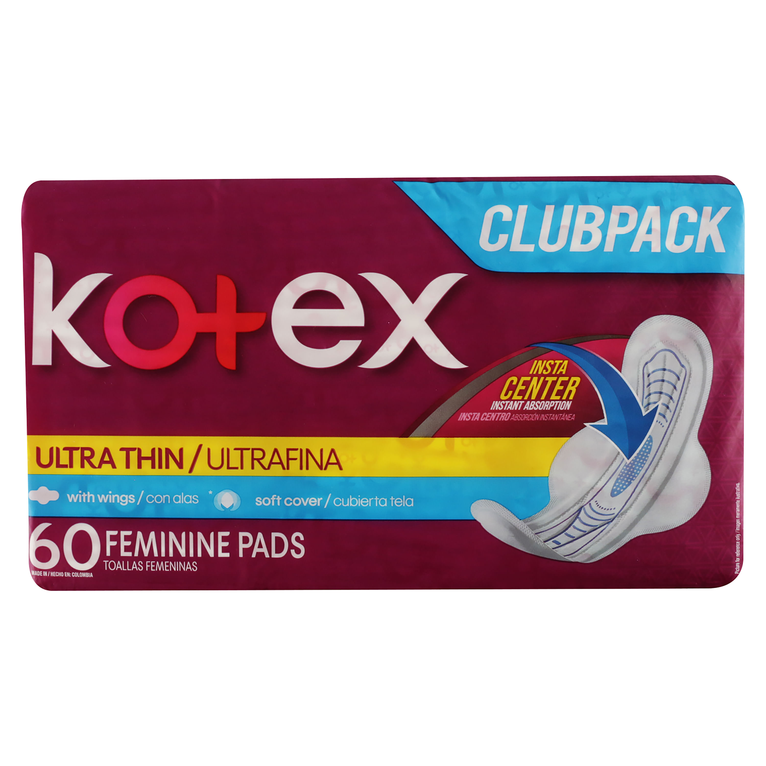 Toalla Femenina Kotex Ultrafina 60ea