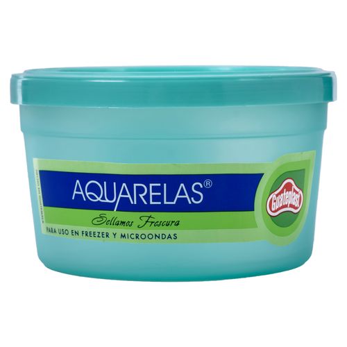 Cilindro Guateplast- (8 Onzas/235 Ml) Color Aqua