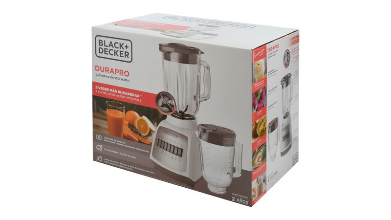 Comprar Licuadora Black Decker DuraPro 550 Watts Jarra de Vidrio