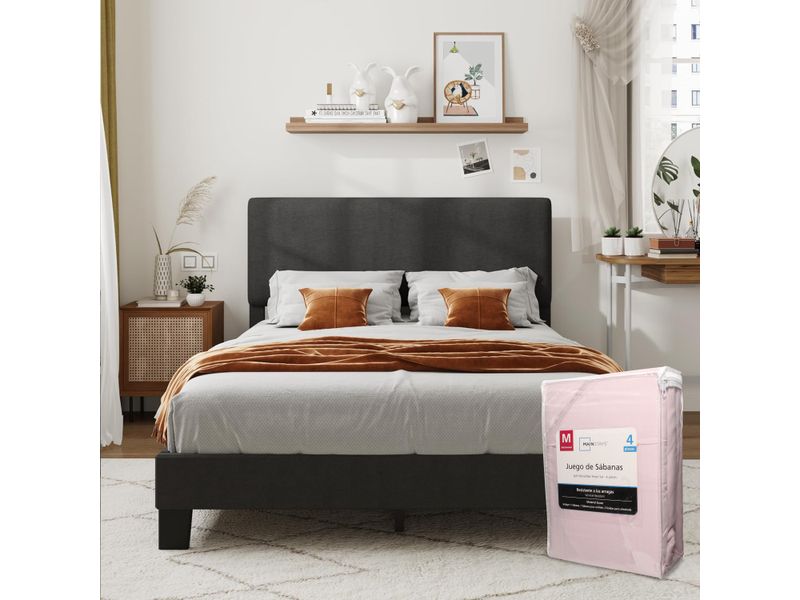 Set-De-S-banas-Mainstays-Tama-o-Matrimonial-Color-Palo-Rosa-5-49590