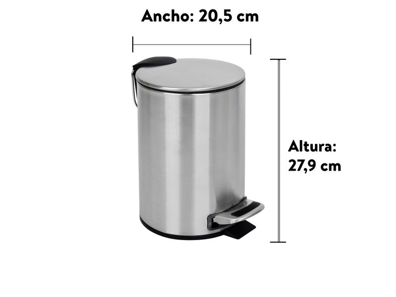 Basurero-Mainstays-Acero-Inoxidable-3Lt-3-50441