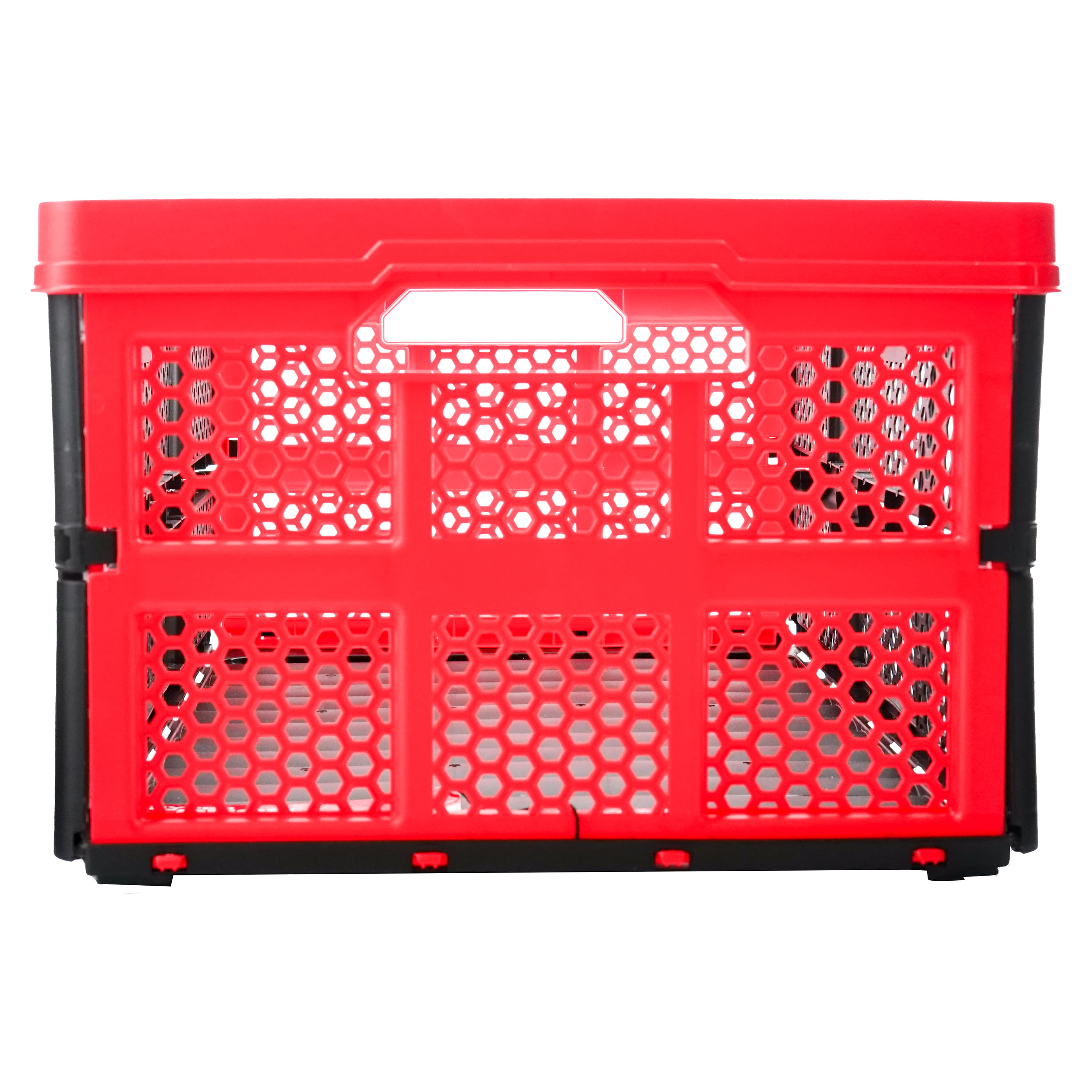 Caja de almacenamiento con tapa combinada RS PRO de PP Rojo