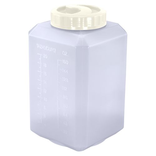 Granos Y Pastas Guateplas Transparente- (10 Libras/6Litros)Color Marfil Transparente