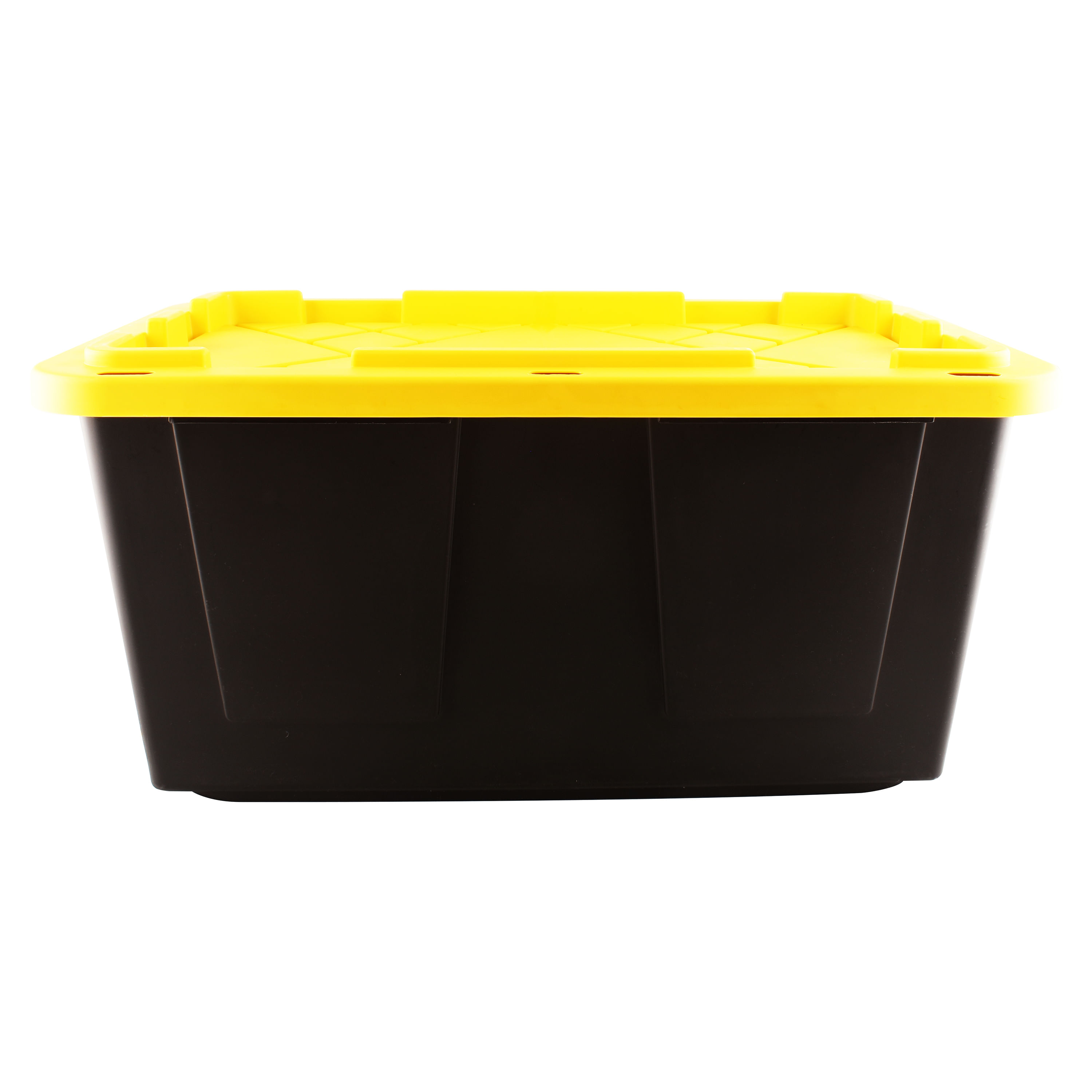 El Lagar: Ferreteria y materiales para construccion: Caja Plastica 102 L  Tapa Amarilla: Organización y limpieza