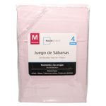 Set-De-S-banas-Mainstays-Tama-o-Matrimonial-Color-Palo-Rosa-1-49590