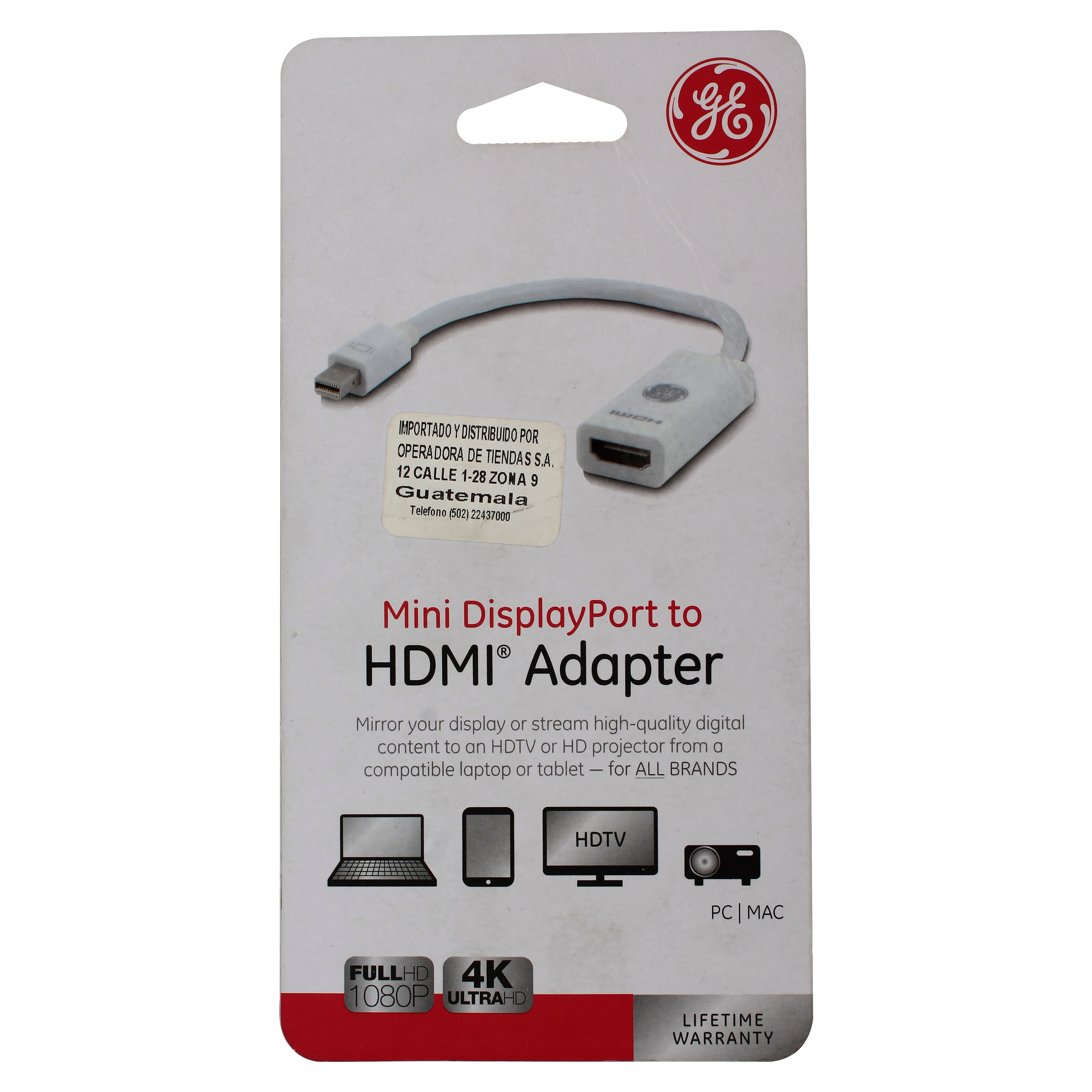 Comprar Adaptador Ge Mini Displport A Hdmi 33589