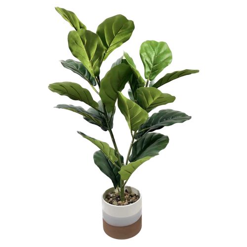 Planta Artificial Mainstays Con Maceta Color Beige 75cm
