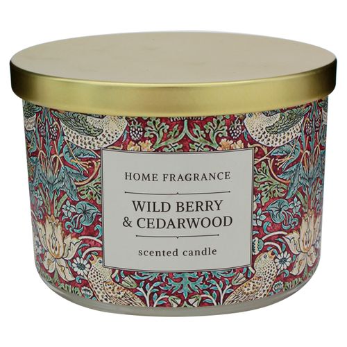 Vela Mainstays Aromática Wild Berry Con Tapa De Madera