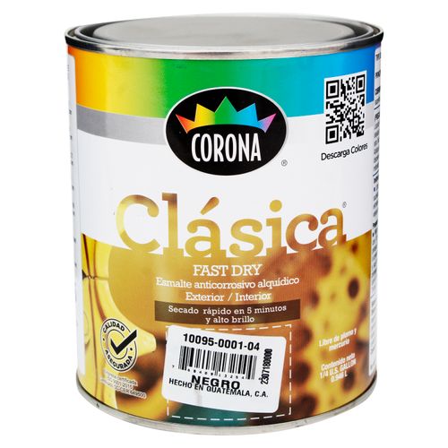 Pintura Fastdry Anticor Negro Cuarto