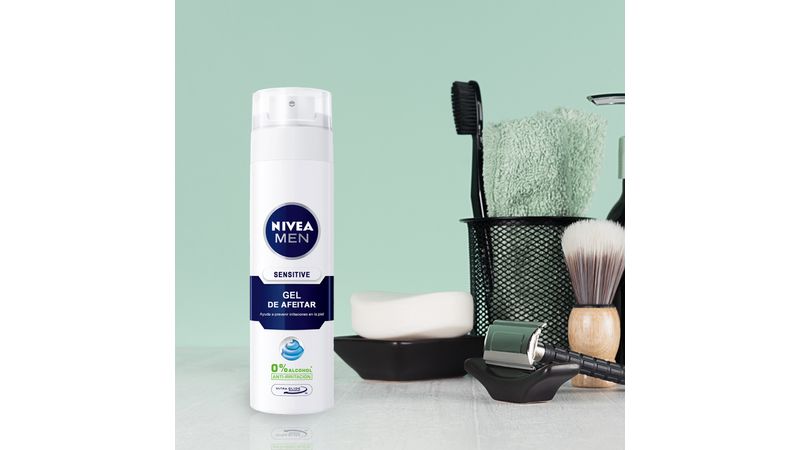  Nivea - Gel de afeitar para hombre sensible Nivea : Hogar y  Cocina