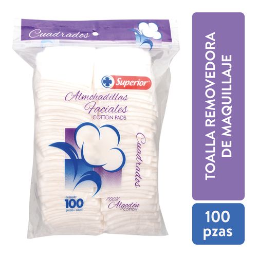 Almohadillas Desmaquillantes De Algodon Con Glicerina 80 Pz.