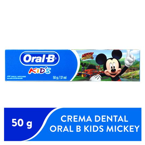 Pasta Dental anticaries Oral-B Kid's Para Niños sabor chicle 50 g