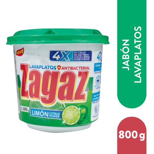 Lavaplatos en pasta Zagaz antibacterial citrus - 850 g