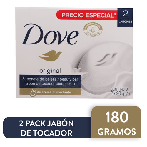 Jabón en barra Dove original 2 pack - 180 g