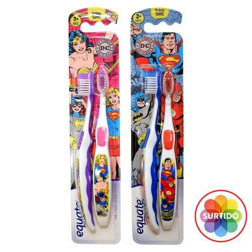 Cepillo De Dientes Infantil Textura Suave Marca Equate Avengers - Unidad