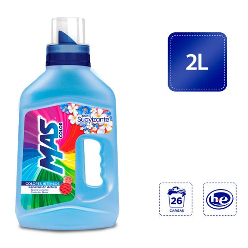 Detergente Líquido MAS Suavizante - 2Lt