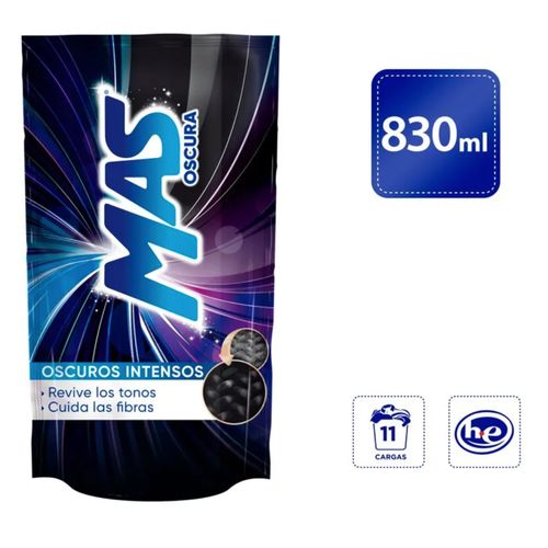 Detergente Líquido MAS Oscura - 830mL