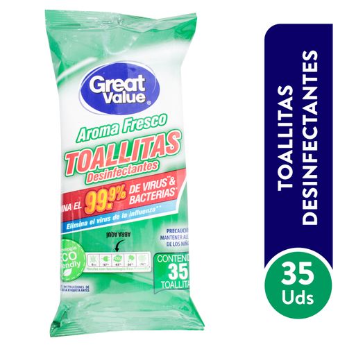 Lysol Toallitas Desinfectantes Spring Waterfall, 35 Toallas Humedas 3X MAS  RESISTENTE MADE IN USA