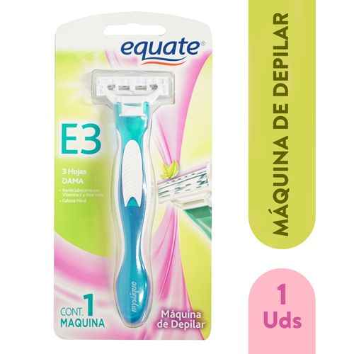 Maquina de Depilar Equate Rasuradora Mujer Triple Hoja 1 unidad