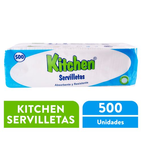 Servilleta Kitchen Blanca - 500unidad