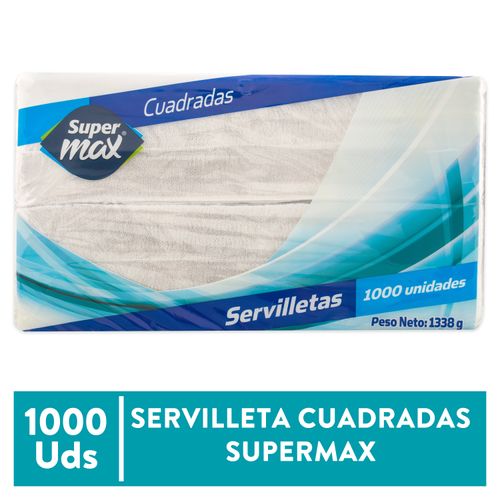 Servilleta Cuad Supermax 1000Unidades